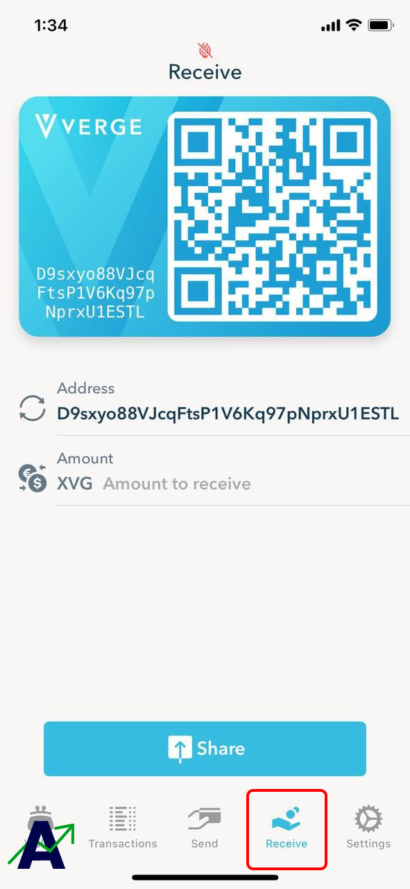 xvg coin - address